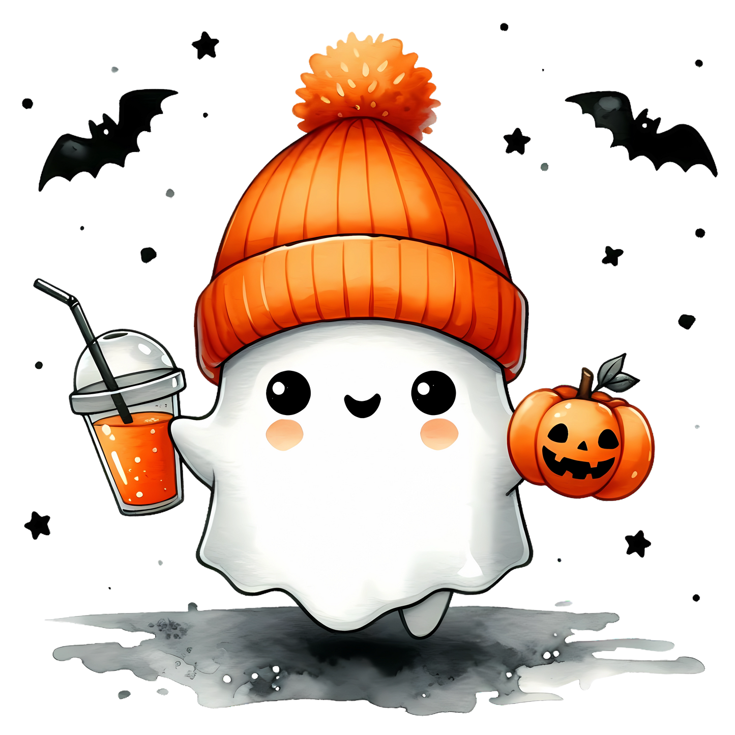 HALLOWEEN COTON OUATÉ CAPUCHON (2T à 4T)