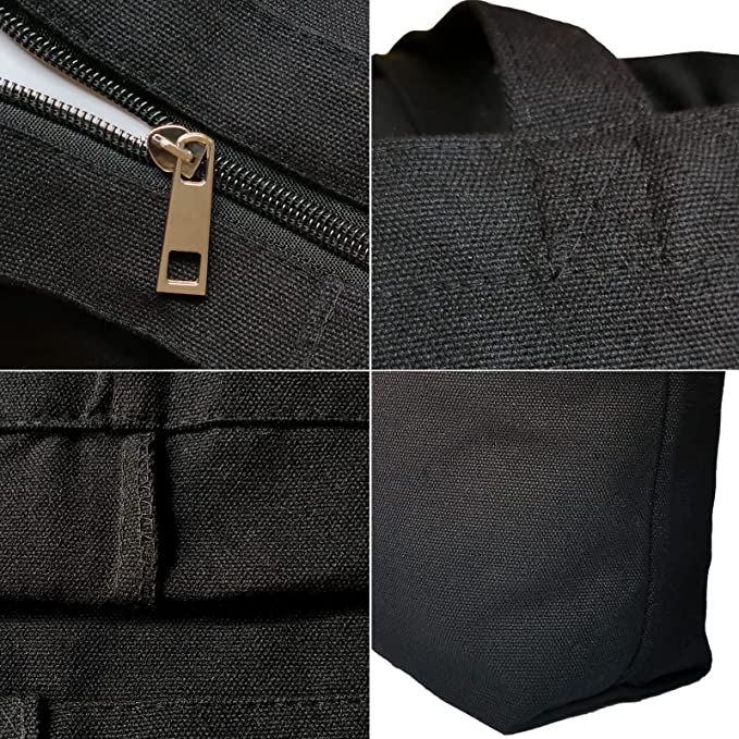 "PORTRAITS ANIMAUX" Gros sac en coton avec fermeture éclair