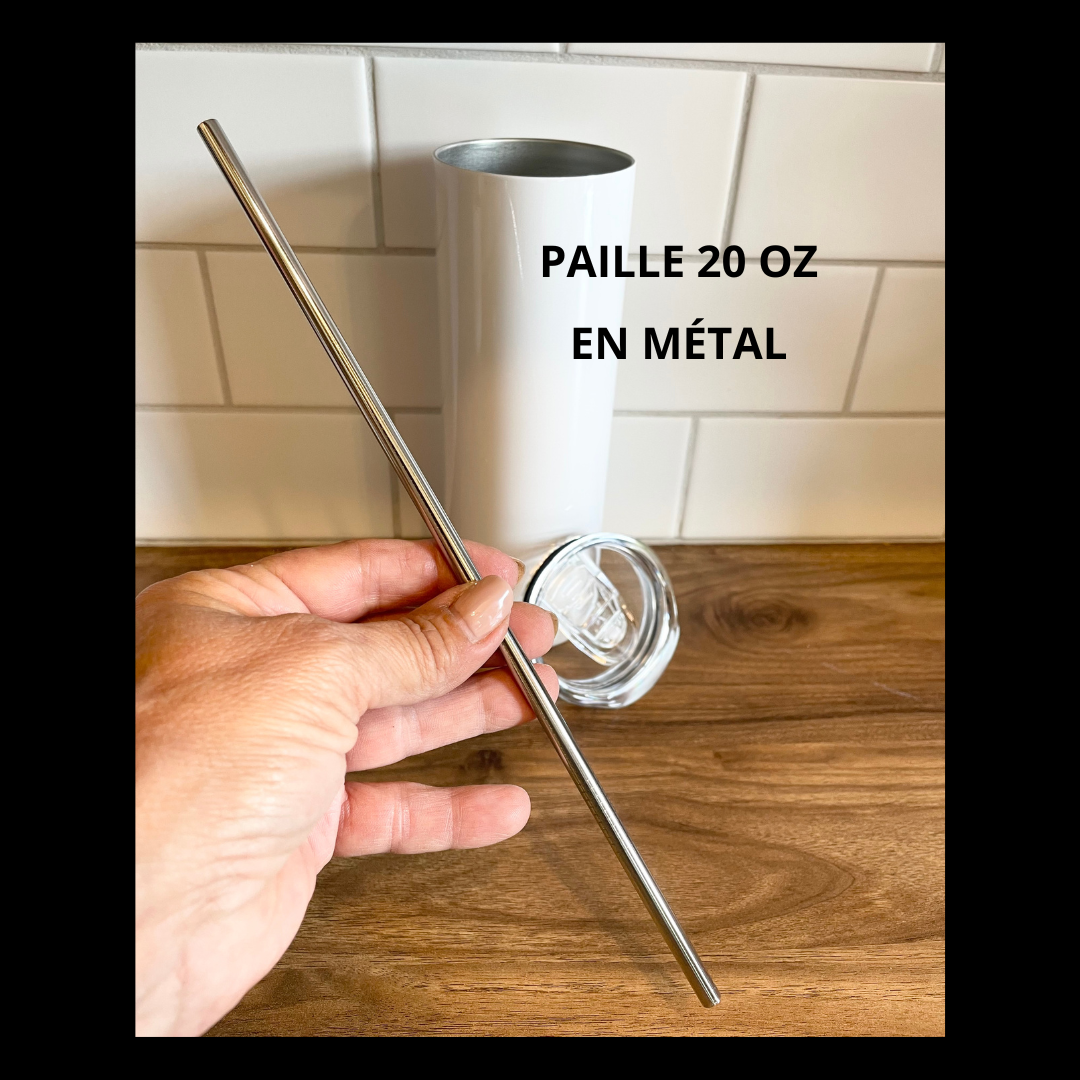 Paille supplémentaire pour verre isotherme grandeur 12oz et 20oz