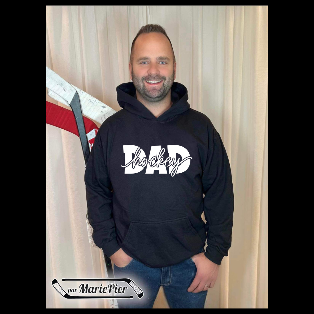 Hockey DAD (Hoodie) 🏒 Par MariePier