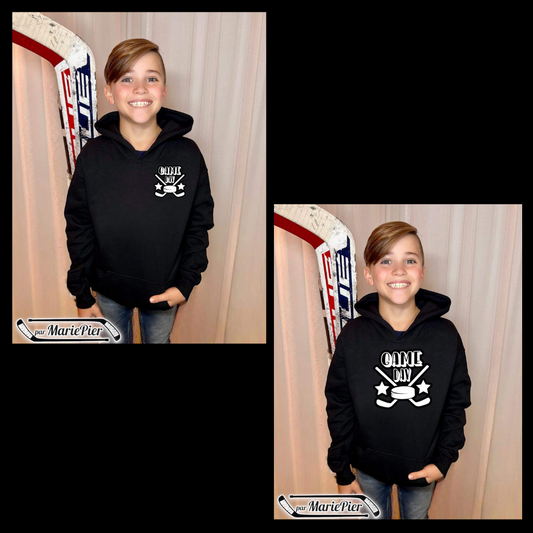 Cotons Ouaté (hoodie) enfant (XS à XL) 🏒 Par MariePier