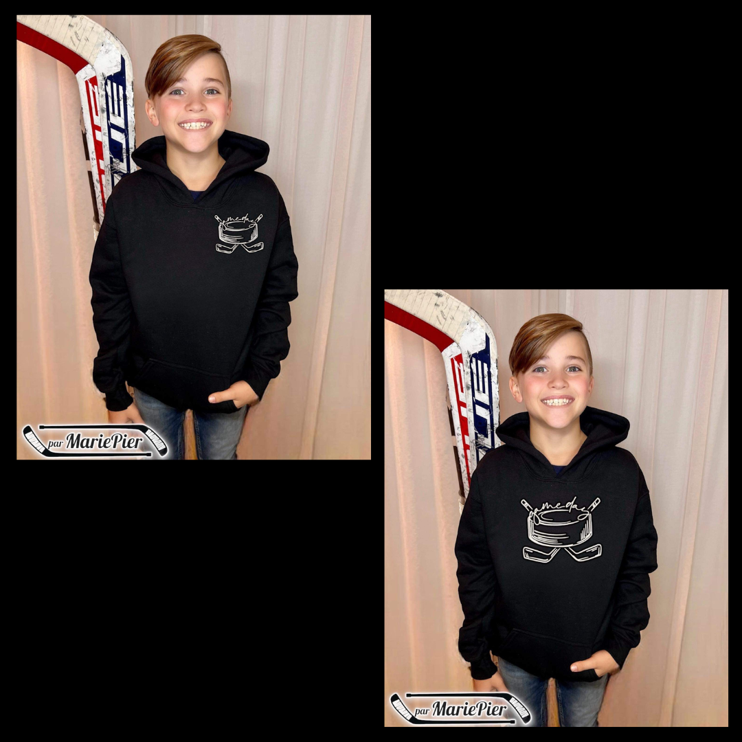 Cotons Ouaté (hoodie) enfant (XS à XL) 🏒 Par MariePier