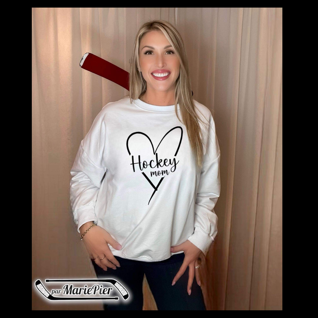 Hockey mom (Crewneck) 🏒 Par MariePier