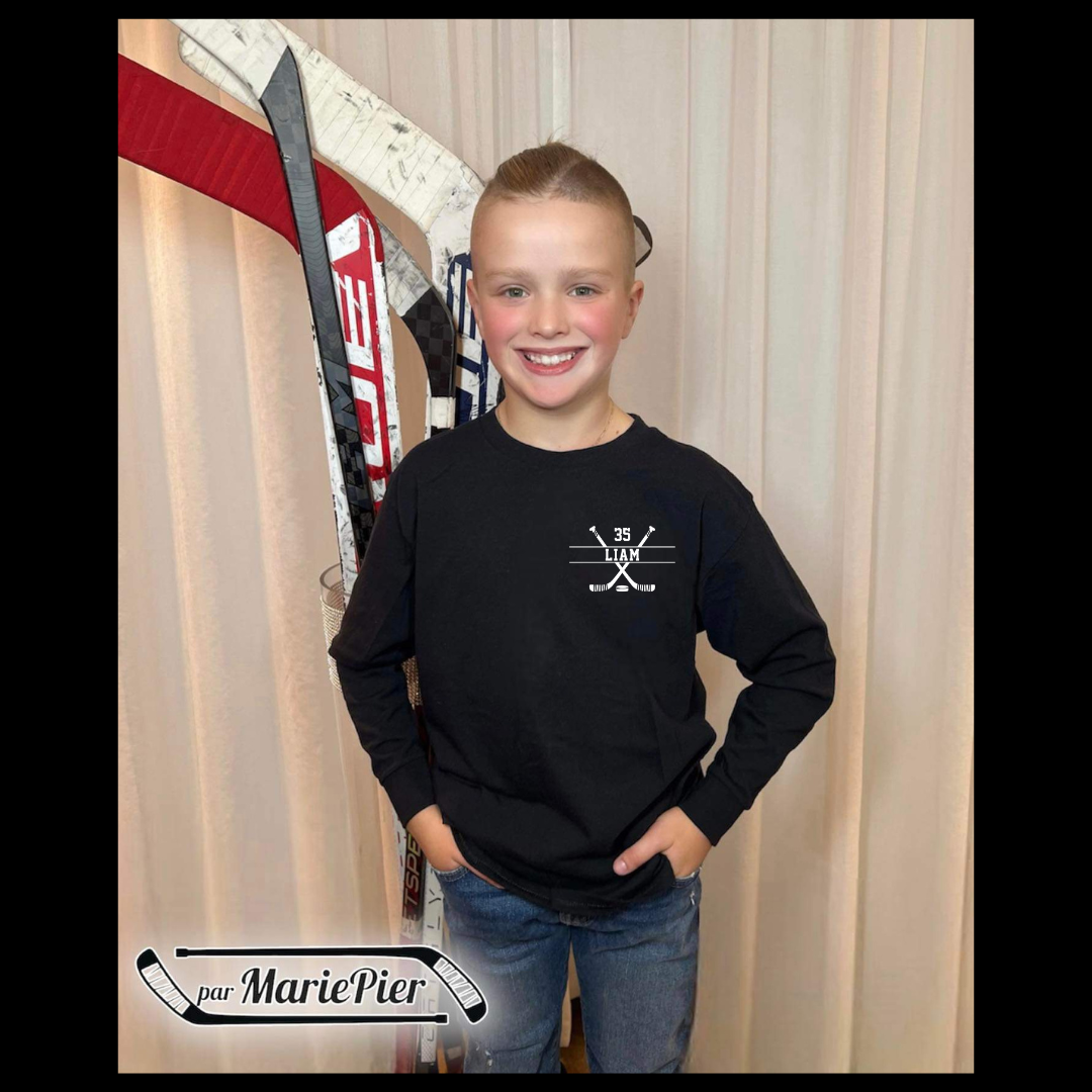 Chandail manche longue enfant 🏒 Par MariePier