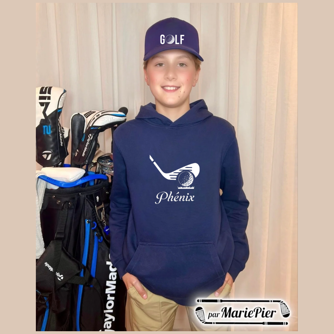 Cotons Ouaté (hoodie) enfant (XS à XL) Par MariePier ⛳️