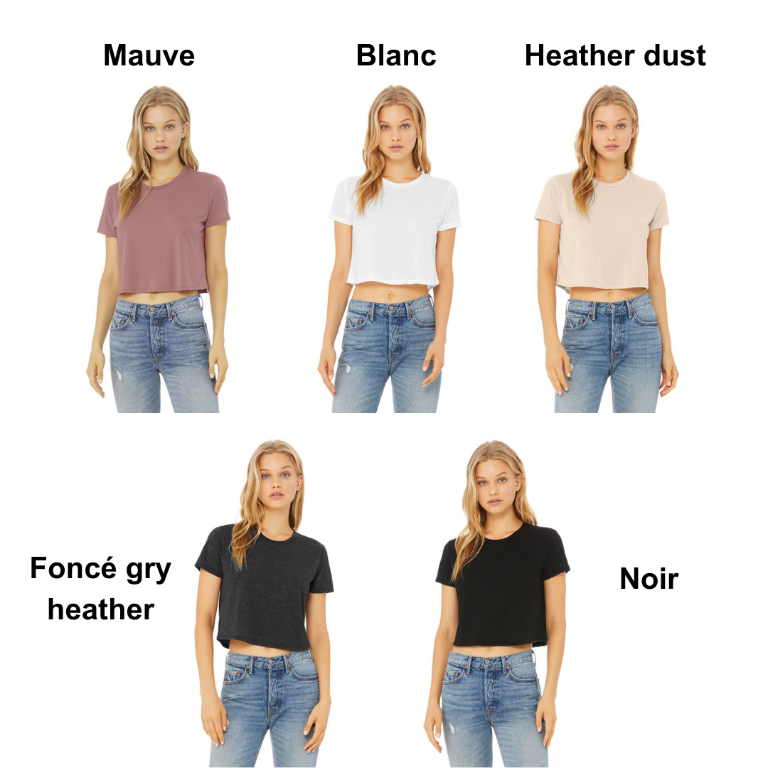 CROPTOP Bella + Canvas adult to customize