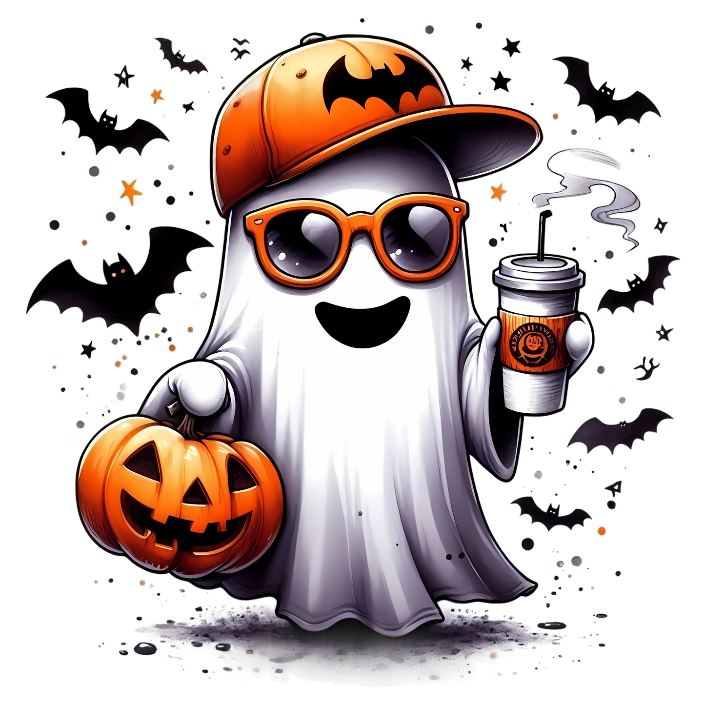 HALLOWEEN COTON OUATÉ CAPUCHON (XS à XL)