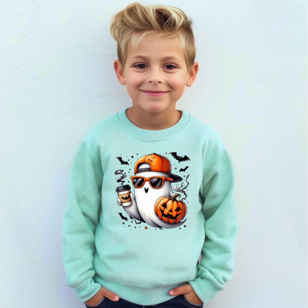 HALLOWEEN COTON OUATÉ SANS CAPUCHON (2T à 4T)