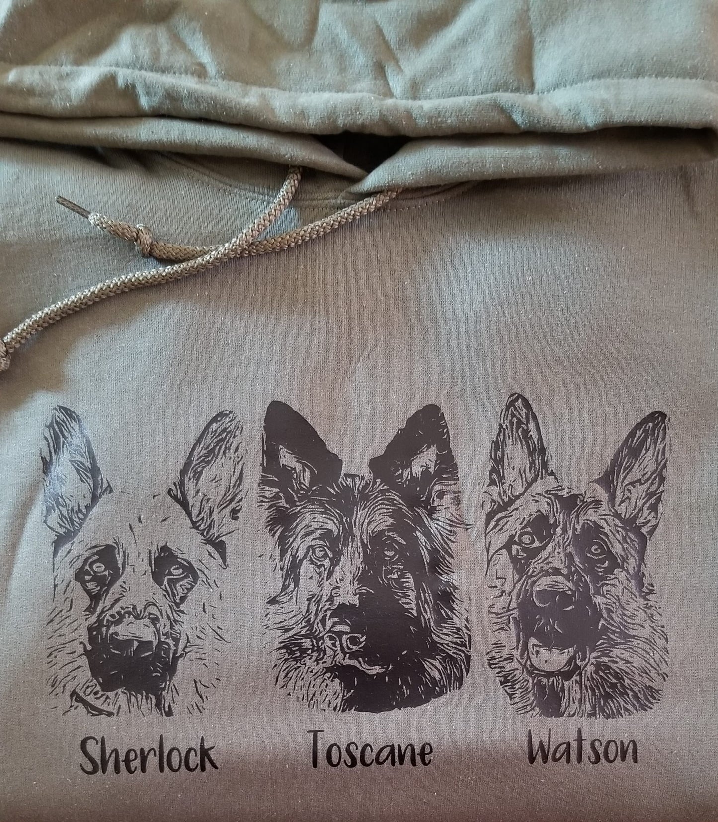 COTONS OUATÉS (HOODIE) PERSONNALISÉ AUX PORTRAITS D'ANIMAUX