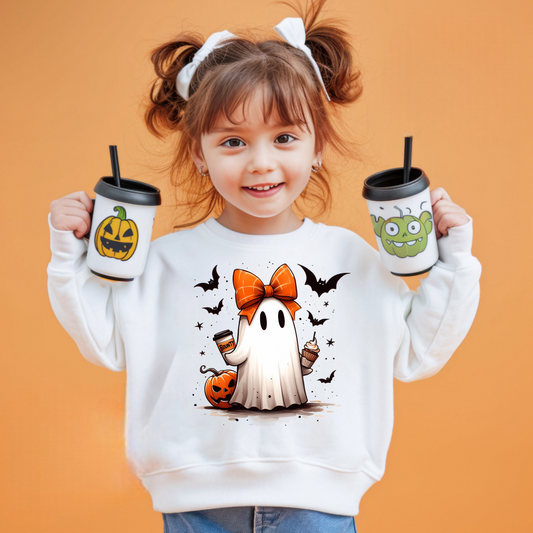 HALLOWEEN COTON OUATÉ SANS CAPUCHON  (2T à 4T)