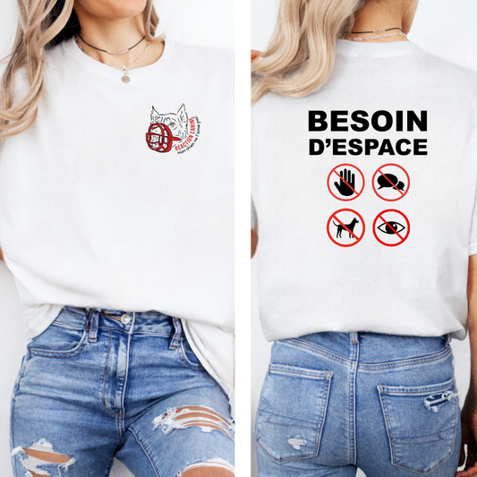 T-SHIRT UNISEXE (RÉACTION CANINE)
