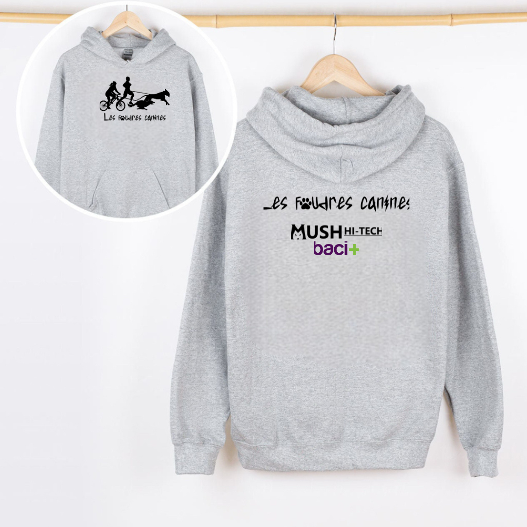 COTON OUATÉ CAPUCHON ADULTE  (LES FOUDRES CANINES)