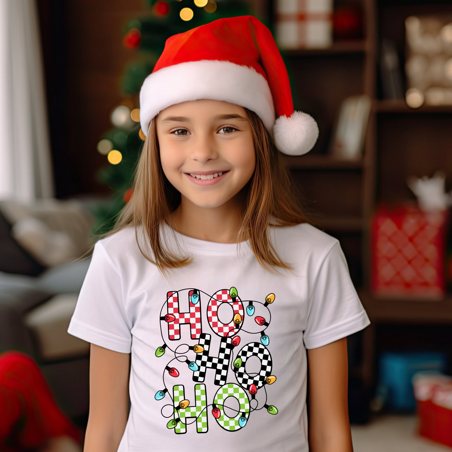 T-SHIRT ENFANT DE NOËL (TAILLE XS À XL)