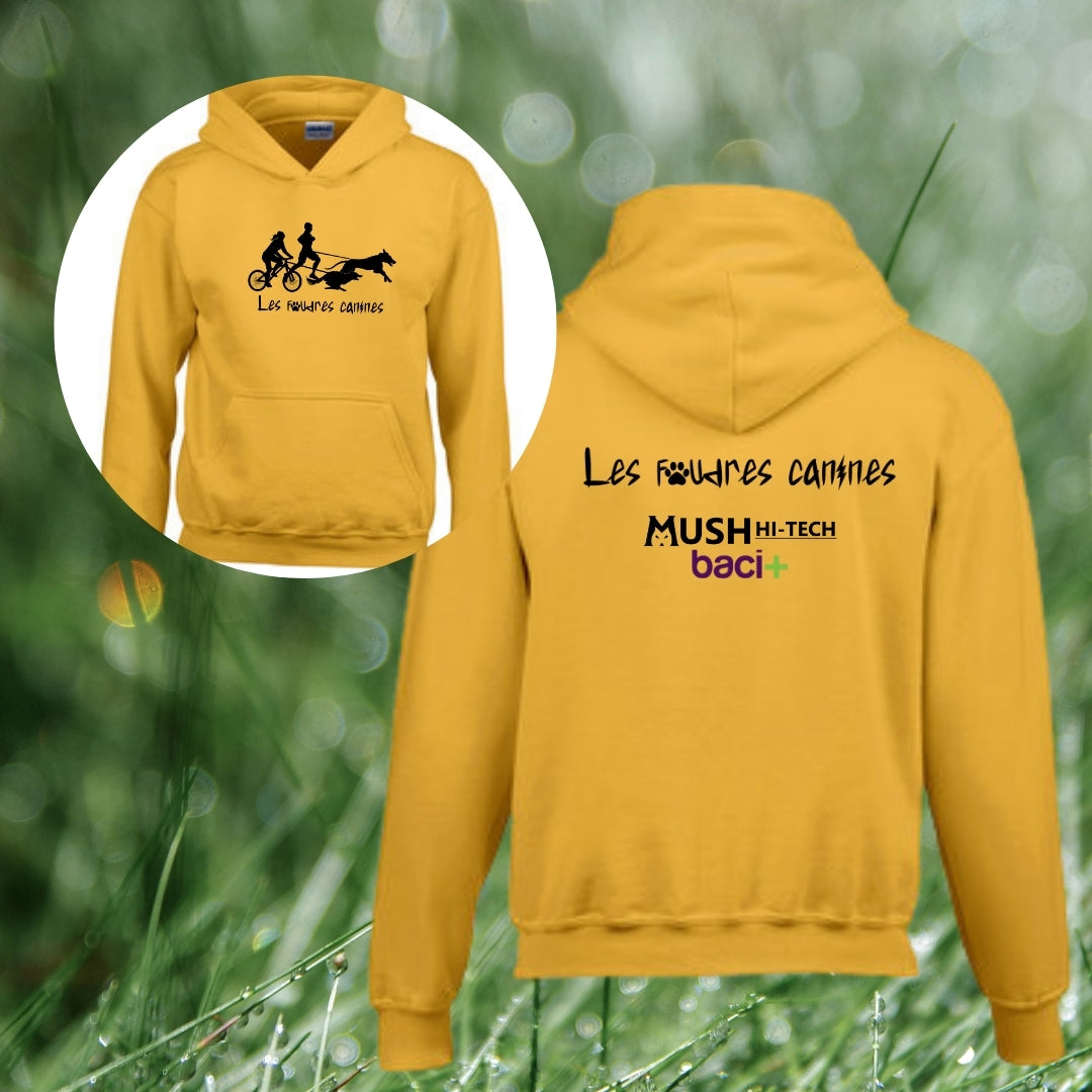 COTON OUATÉ CAPUCHON ENFANT (XS à XL) (LES FOUDRES CANINES)