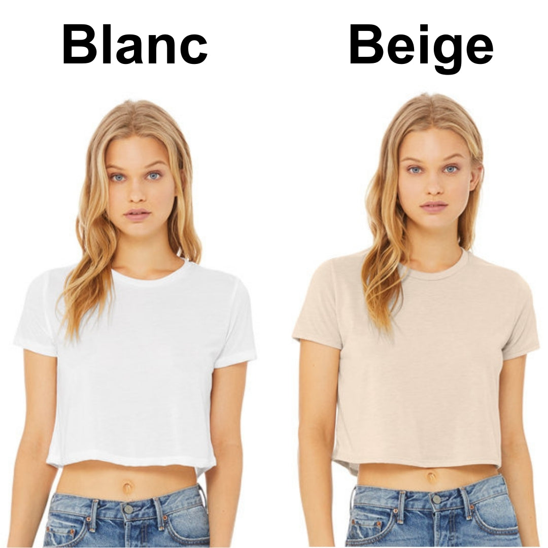 T-SHIRT CROP TOP (RÉACTION CANINE)