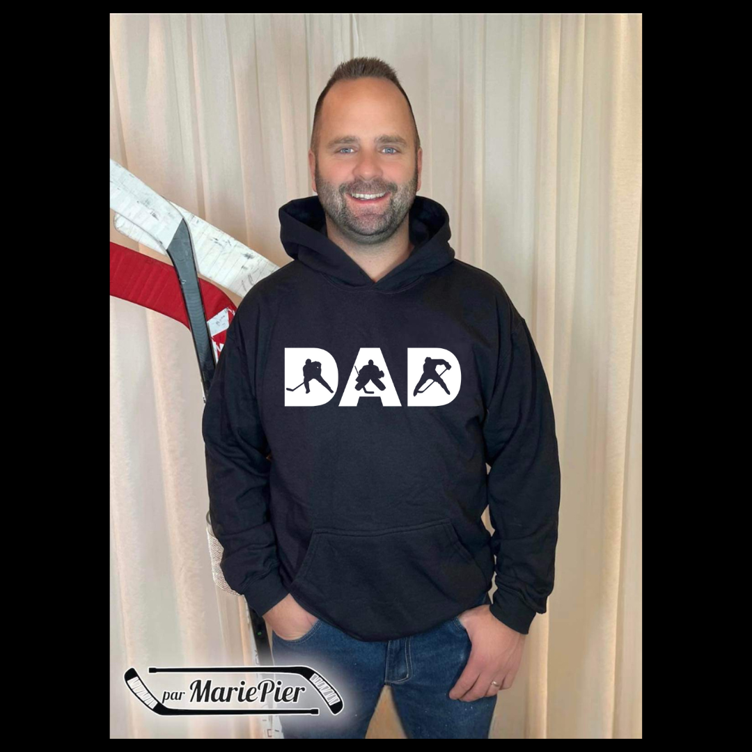 Hockey DAD (Hoodie) 🏒 Par MariePier