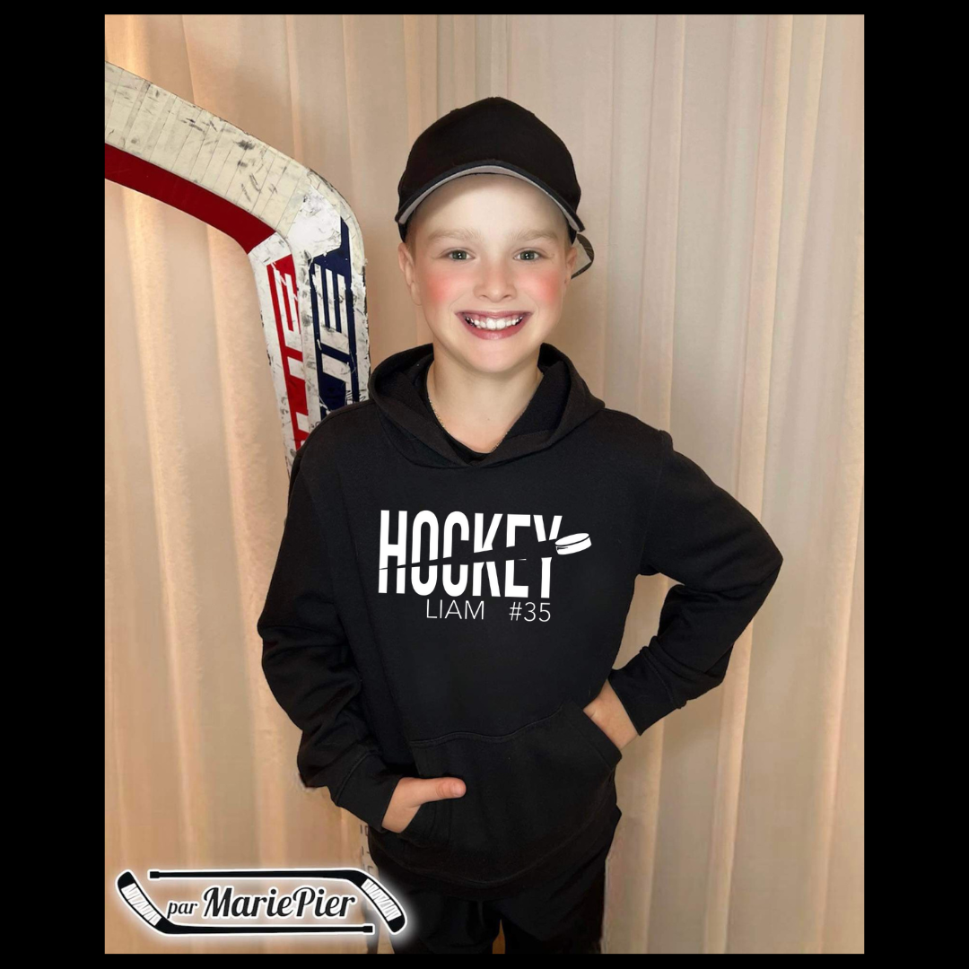 Cotons Ouaté (hoodie) enfant (XS à XL) 🏒 Par MariePier