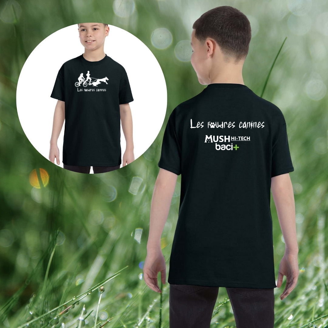 T-SHIRT ENFANT (TAILLE XS À XL) (LES FOUDRES CANINES)