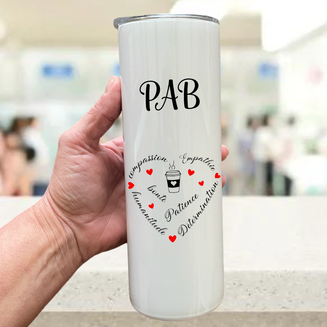 Infirmière, PAB ❤️ Tumbler acier inoxydable 20 oz