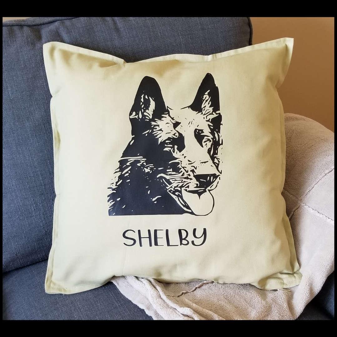 HOUSSE À COUSSIN PERSONNALISABLE AUX PORTRAITS D'ANIMAUX