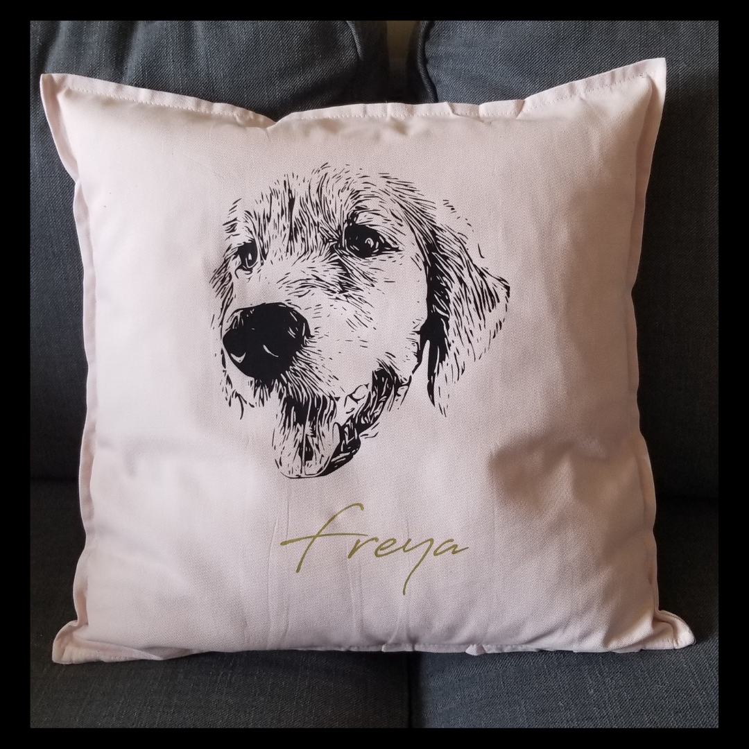 HOUSSE À COUSSIN PERSONNALISABLE AUX PORTRAITS D'ANIMAUX