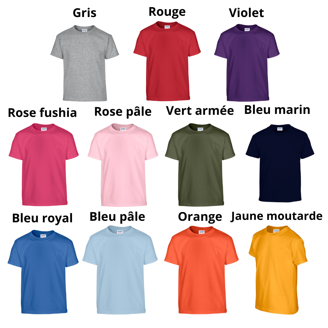 T-Shirt enfant (XS à XL)