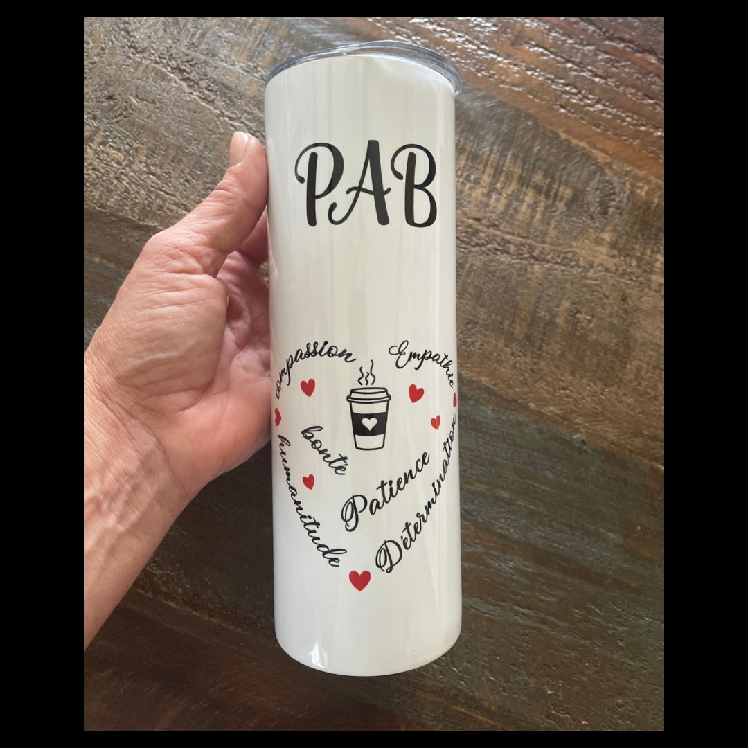 Infirmière, PAB ❤️ Tumbler acier inoxydable 20 oz