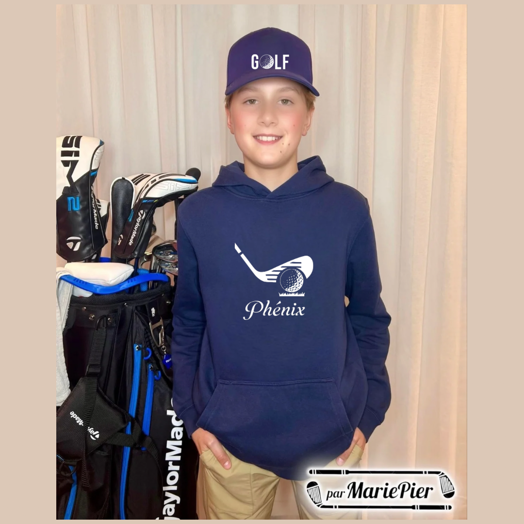 Cotons Ouaté (hoodie) enfant (XS à XL)  Par MariePier ⛳️