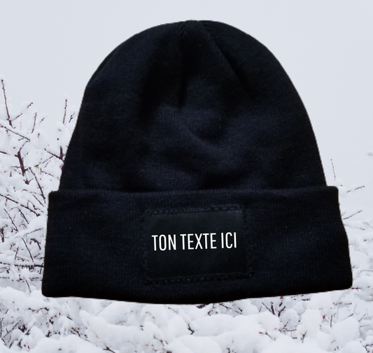 TUQUE PERSONNALISABLE AVEC VOTRE TEXTE