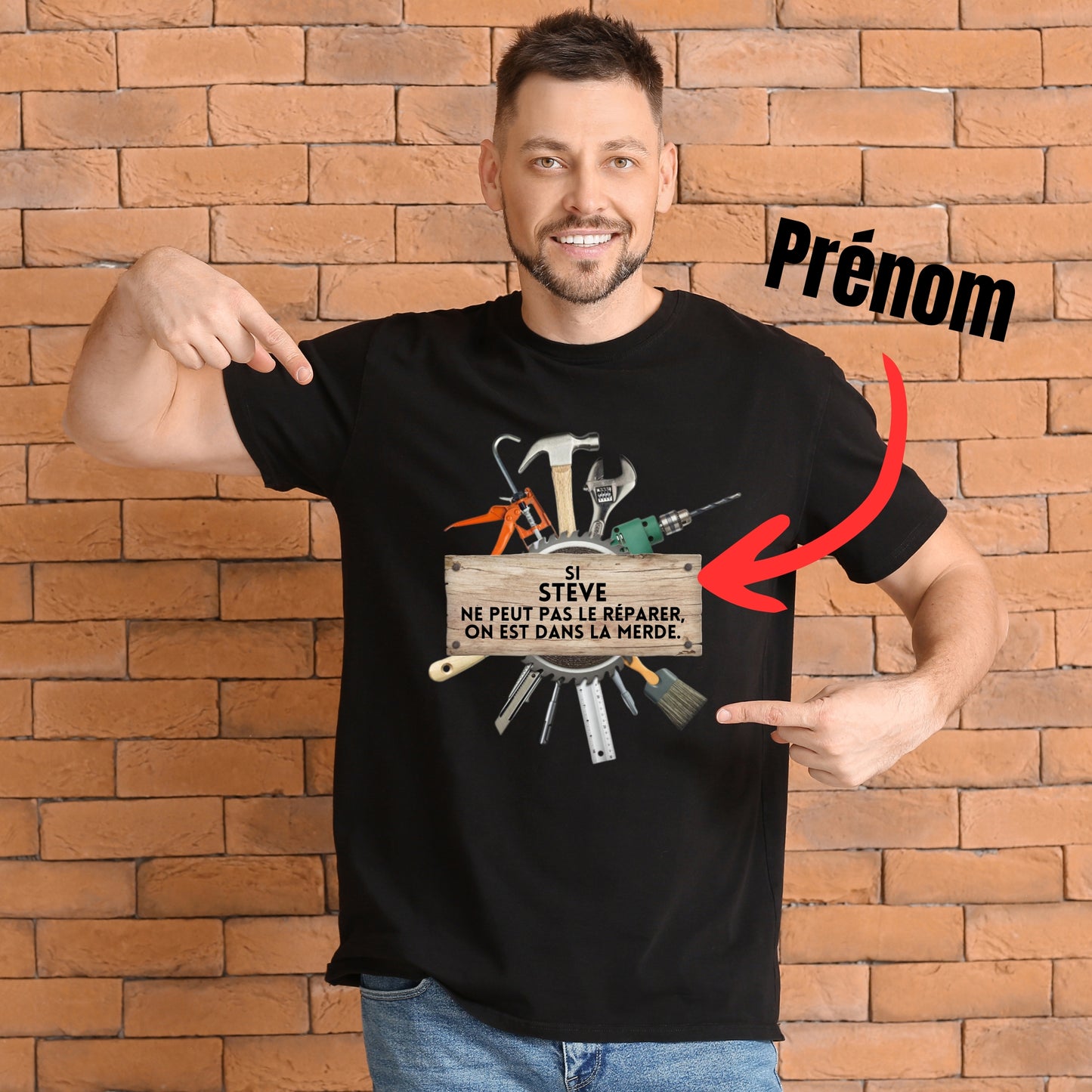 T-SHIRT SI ....NE PEUT PAS LE RÉPARER, ON EST DANS LA MERDE.