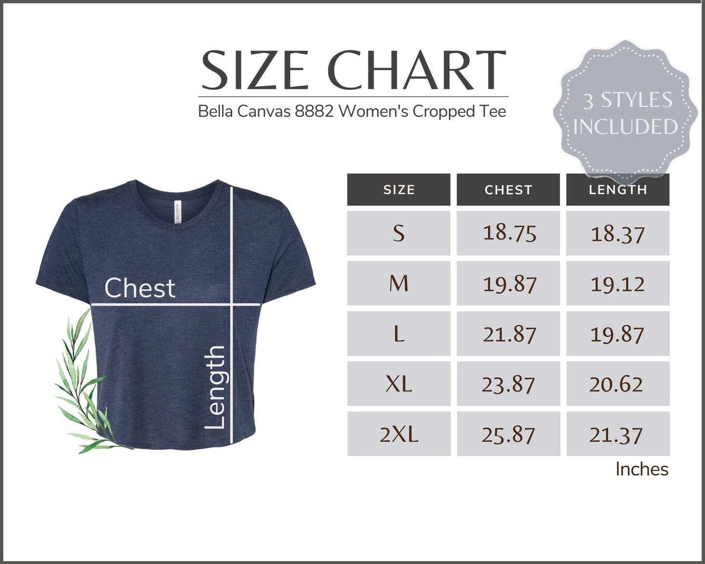 CROPTOP Bella + Canvas adult to customize